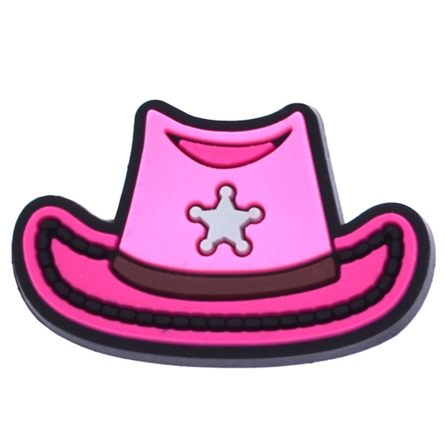 pvc cowboy series pvc soft rubber shoe buckle