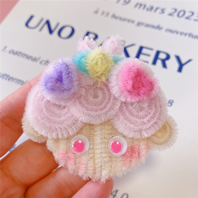 cartoon pipe cleaners girl duckbill hairpin