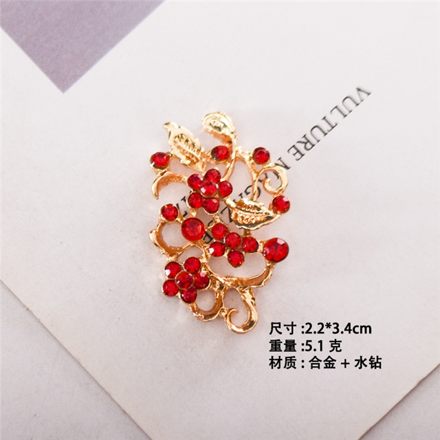 alloy flower branch leaves alloy accessories