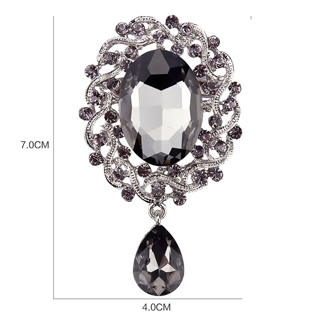 alloy rhinestones alloy brooch