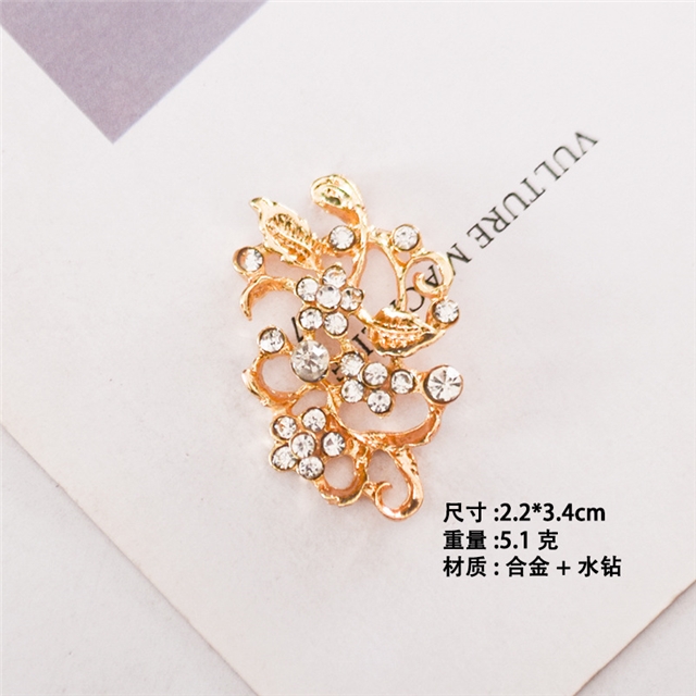 alloy flower branch leaves alloy accessories