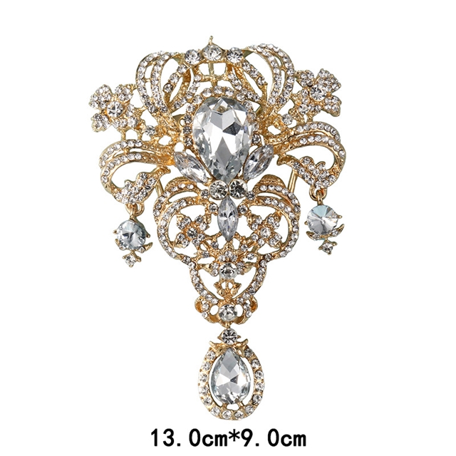 alloy rhinestones alloy brooch