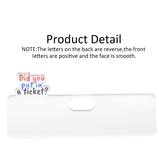 acrylic printed transparent acrylic pendant