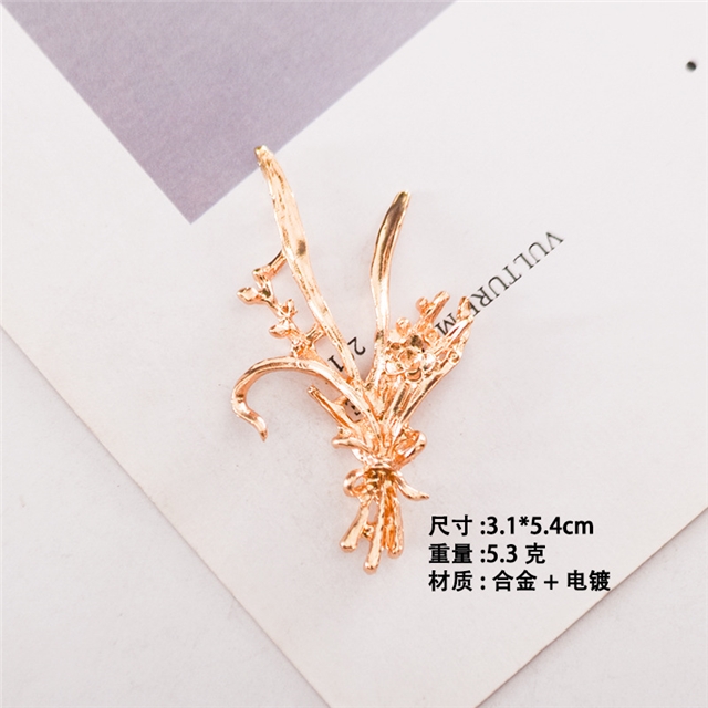 alloy flower branch leaves alloy accessories