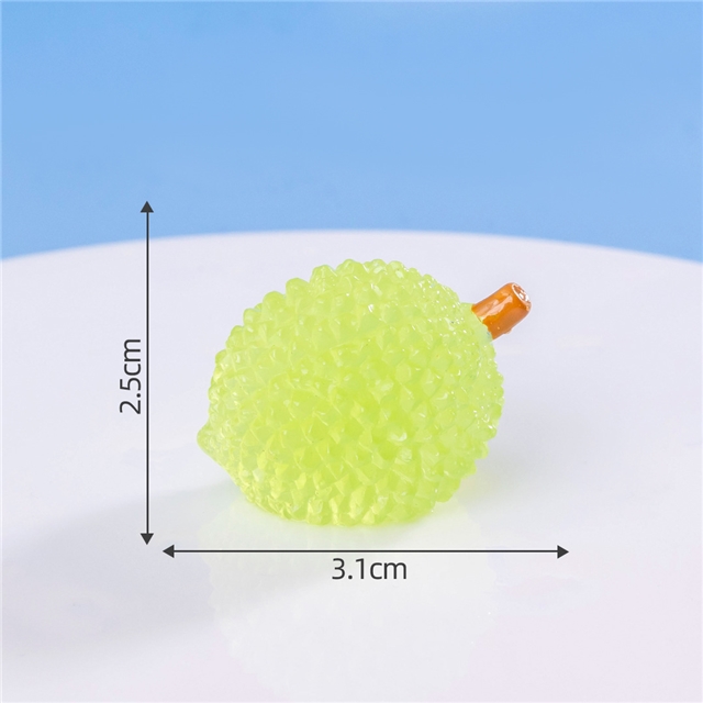 resin simulated food play glow in the dark fruits resin micro landscape decoration