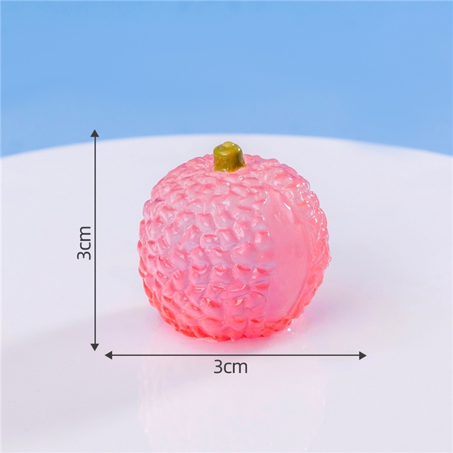 resin simulated food play glow in the dark fruits resin micro landscape decoration