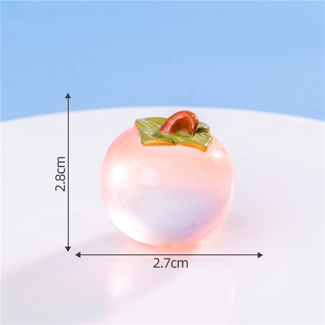 resin simulated food play glow in the dark fruits resin micro landscape decoration