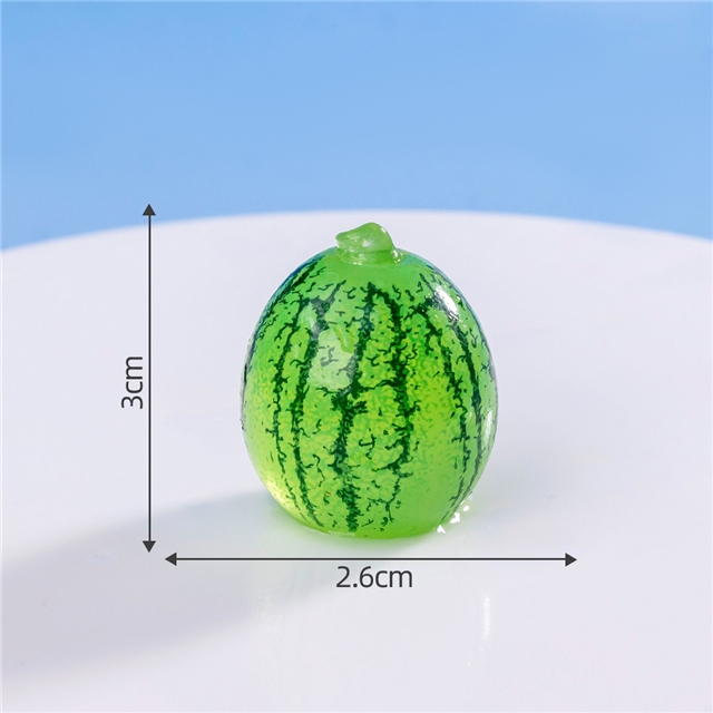 resin simulated food play glow in the dark fruits resin micro landscape decoration
