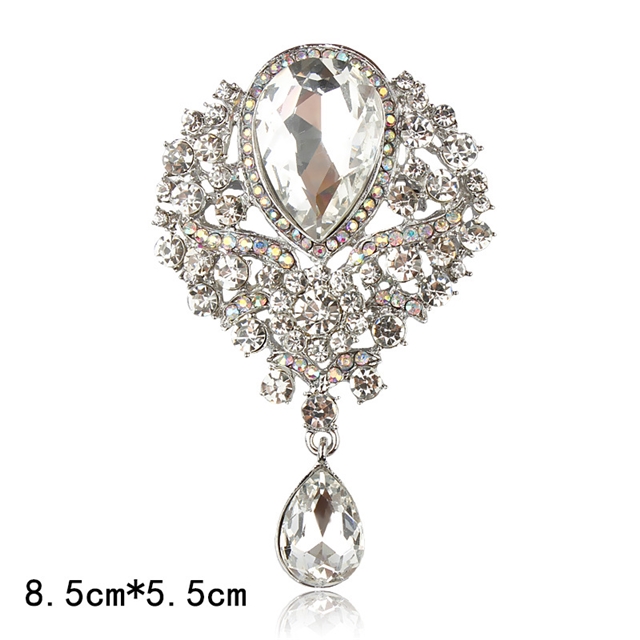 alloy rhinestones alloy brooch