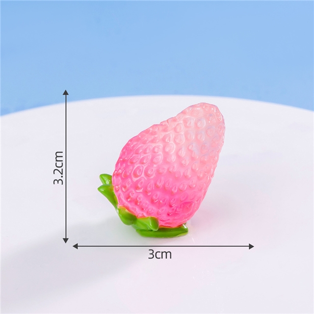 resin simulated food play glow in the dark fruits resin micro landscape decoration