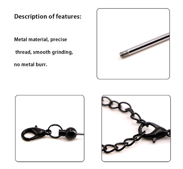 metal diy beaded chain mini keychain pendant