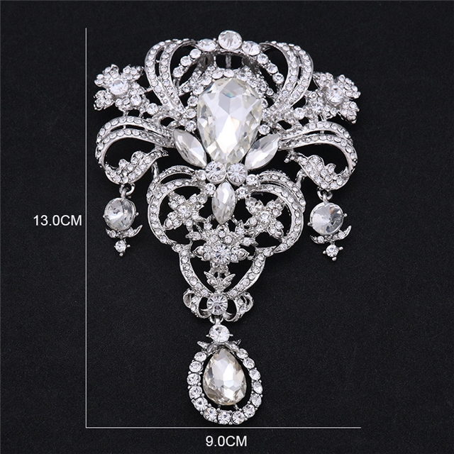 alloy rhinestones alloy brooch