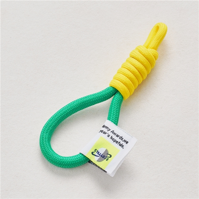 Ins colored woven lanyard keychain