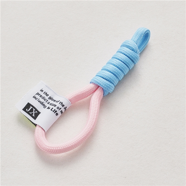 Ins colored woven lanyard keychain