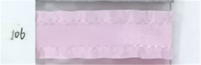 satin flounced ribbon 106# light pink,40mm(1.6