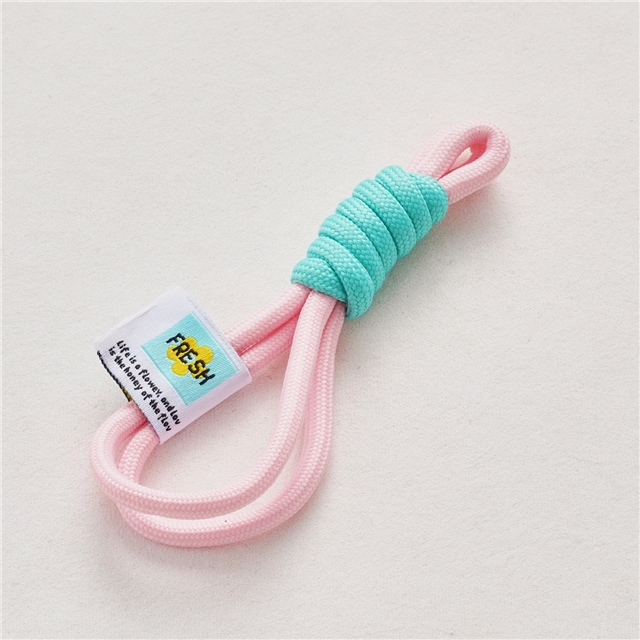 Ins colored woven lanyard keychain