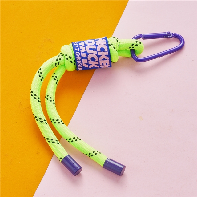 Ins colored woven lanyard keychain