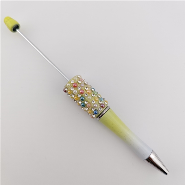 diy rhinestone pearl beadable pen
