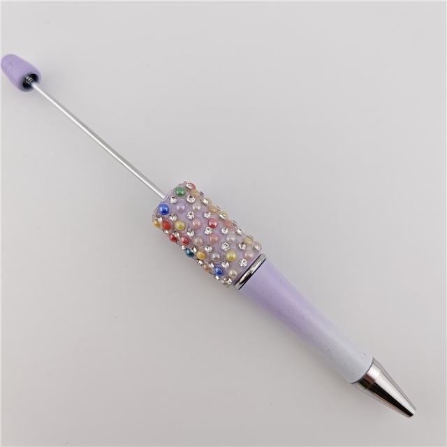 diy rhinestone pearl beadable pen