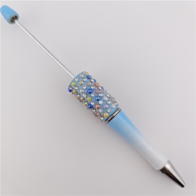 diy rhinestone pearl beadable pen