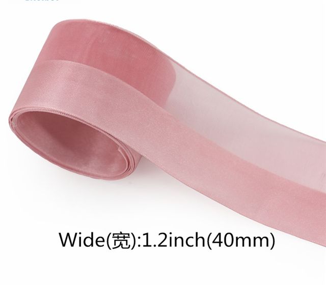 polyester half polyester and half yarn ribbon