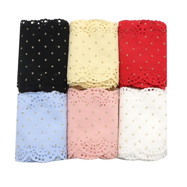 fabric glitter dots lace corduroy ribbon