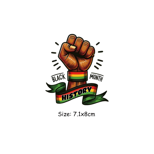 juneteenth series heat transfer Iron on stickers