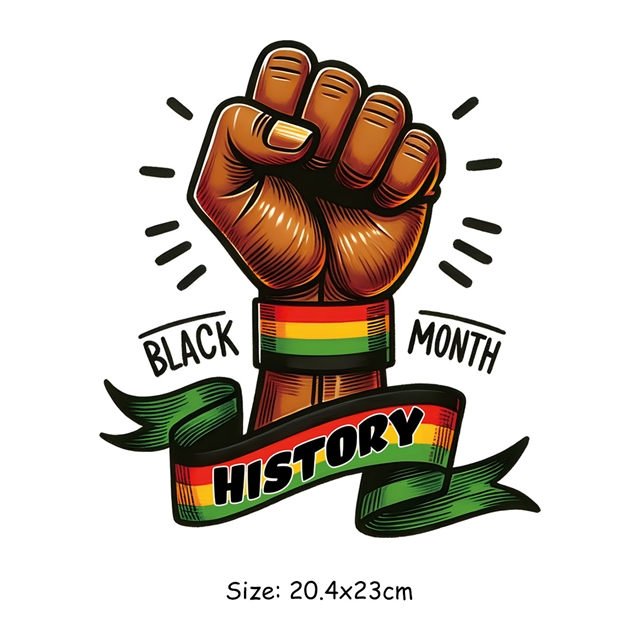 juneteenth series heat transfer Iron on stickers