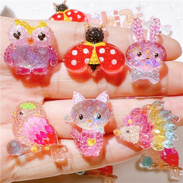 resin section animal series 3d resin accessories