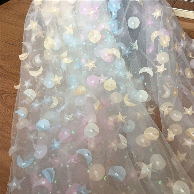 moon star mesh fabric
