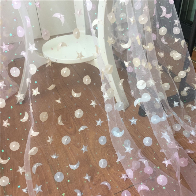 moon star mesh fabric