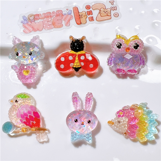 resin section animal series 3d resin accessories