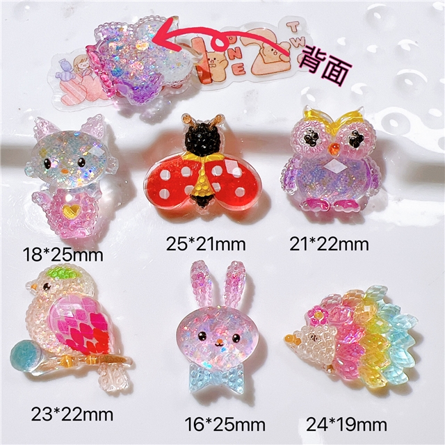 resin section animal series 3d resin accessories