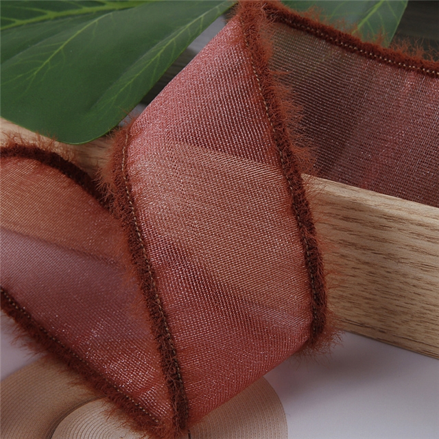 polyester matte edge shiny chiffon tibbon