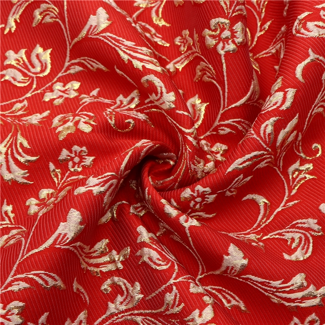 10% metal wire 30% nylon 60% polyester relief flower jacquard fabric