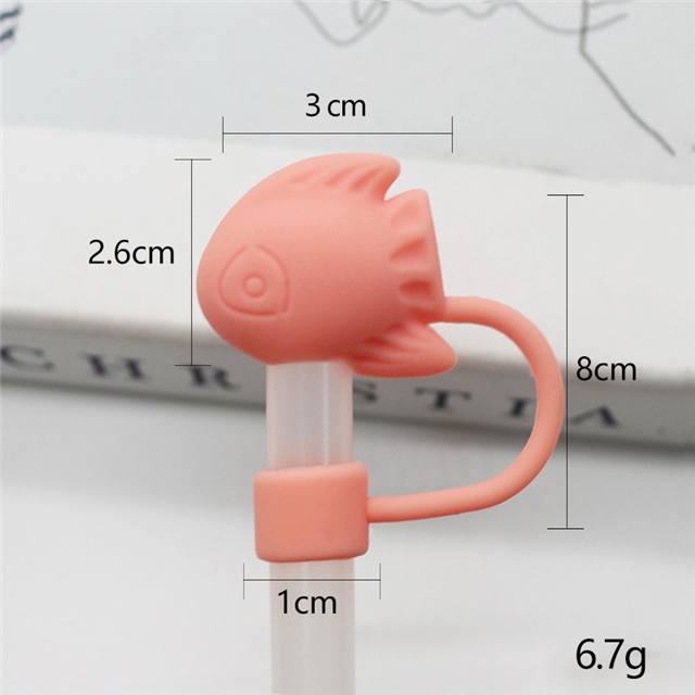 silicone sea world series straw cap (without straw) 