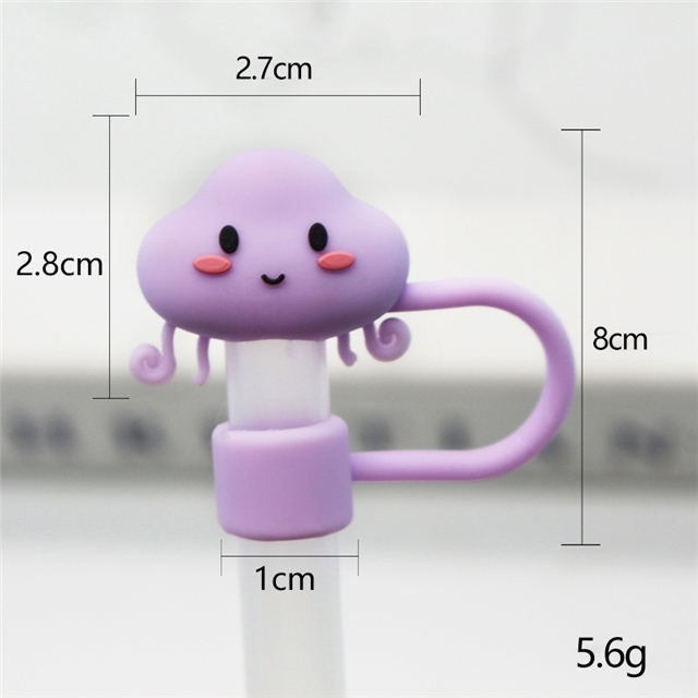 silicone sea world series straw cap (without straw) 