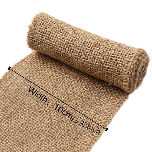 Linen linen ribbon 10cm(4