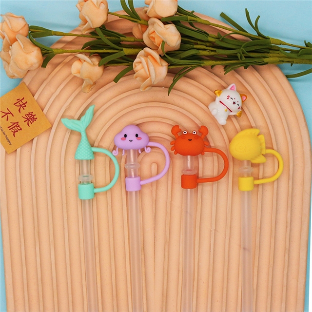 silicone sea world series straw cap (without straw) 