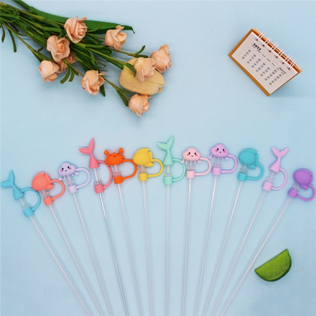 silicone sea world series straw cap (without straw) 
