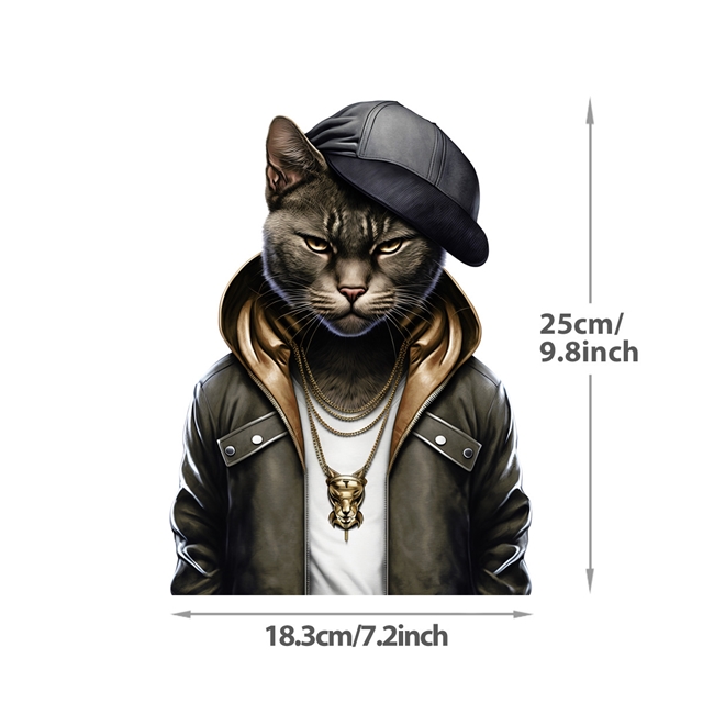 personality cat series Iron on Stickers