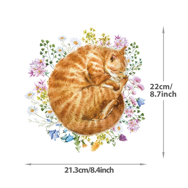 personality cat series Iron on Stickers