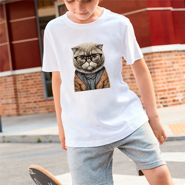 personality cat series Iron on Stickers