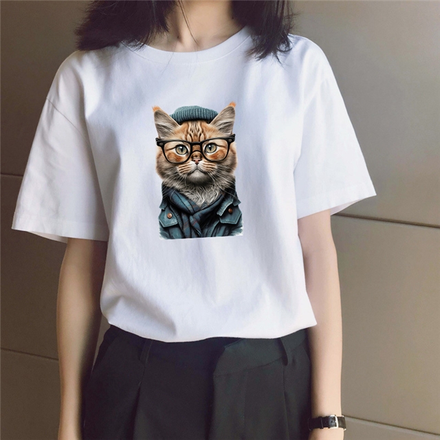 personality cat series Iron on Stickers