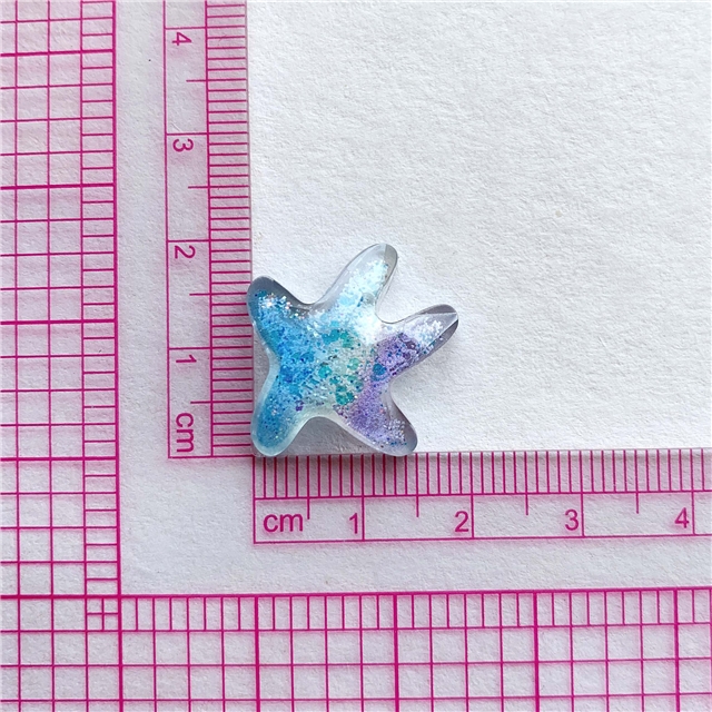 resin transparent cut gradient color ocean series 3d resin accessories