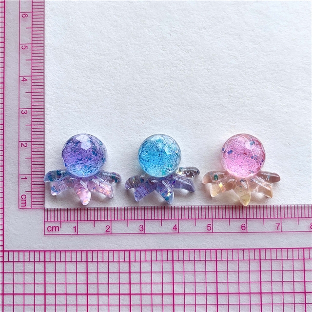 resin transparent cut gradient color ocean series 3d resin accessories