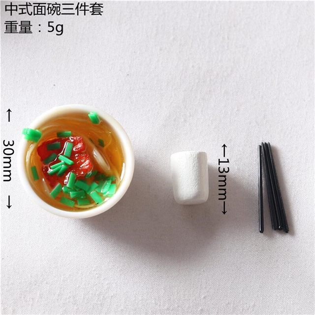 resin simulated tableware food micro landscape decoration set
