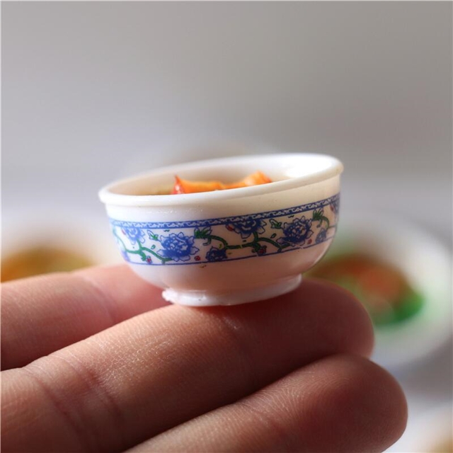 resin simulated tableware food micro landscape decoration set