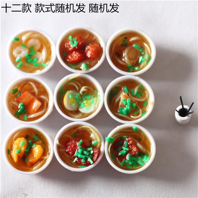 resin simulated tableware food micro landscape decoration set