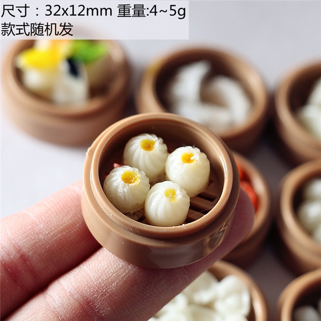 resin mixed simulated food 3d resin accessories